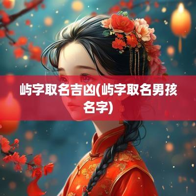 屿字取名吉凶(屿字取名男孩名字)