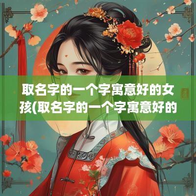 取名字的一个字寓意好的女孩(取名字的一个字寓意好的男孩)