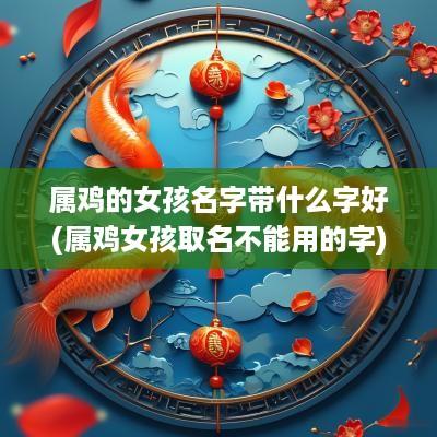 属鸡的女孩名字带什么字好(属鸡女孩取名不能用的字)