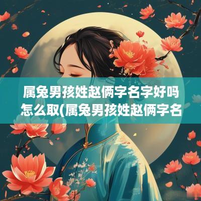 属兔男孩姓赵俩字名字好吗怎么取(属兔男孩姓赵俩字名字好吗)
