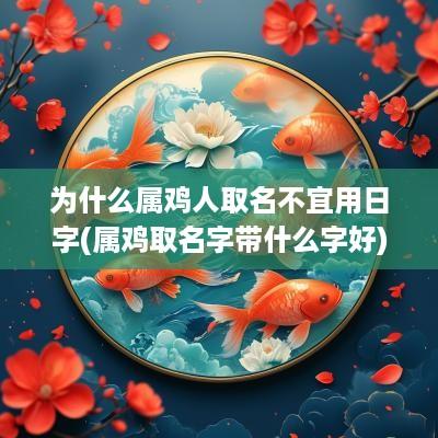为什么属鸡人取名不宜用日字(属鸡取名字带什么字好)