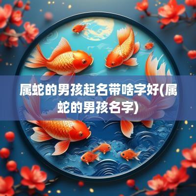 属蛇的男孩起名带啥字好(属蛇的男孩名字)