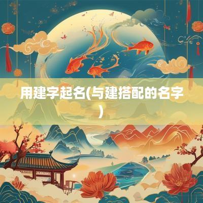 用建字起名(与建搭配的名字)