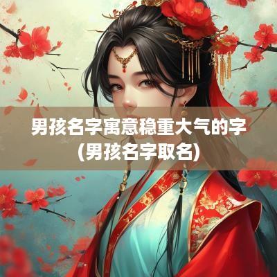 男孩名字寓意稳重大气的字(男孩名字取名)