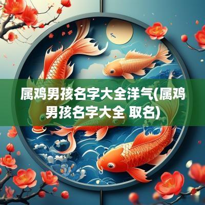 属鸡男孩名字大全洋气(属鸡男孩名字大全 取名)