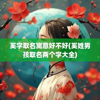 奚字取名寓意好不好(奚姓男孩取名两个字大全)