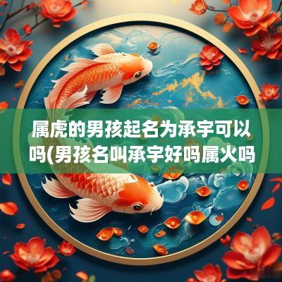 属虎的男孩起名为承宇可以吗(男孩名叫承宇好吗属火吗)