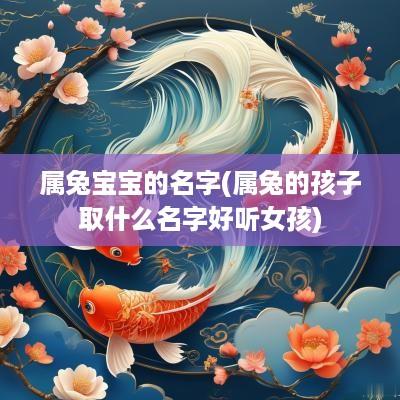 属兔宝宝的名字(属兔的孩子取什么名字好听女孩)