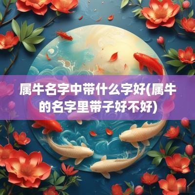 属牛名字中带什么字好(属牛的名字里带子好不好)
