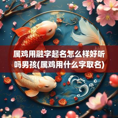 属鸡用融字起名怎么样好听吗男孩(属鸡用什么字取名)