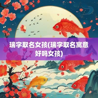 瑞字取名女孩(瑞字取名寓意好吗女孩)