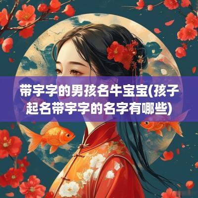 带宇字的男孩名牛宝宝(孩子起名带宇字的名字有哪些)