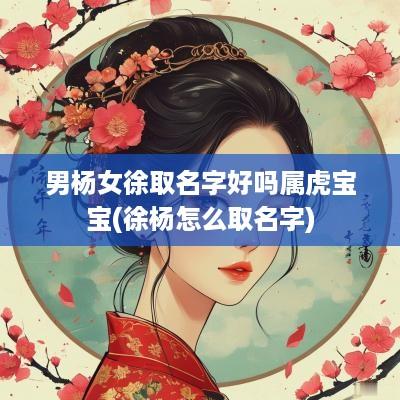 男杨女徐取名字好吗属虎宝宝(徐杨怎么取名字)