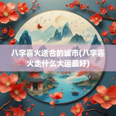 八字喜火适合的城市(八字喜火走什么大运最好)