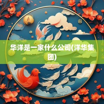 华洋是一家什么公司(洋华集团)