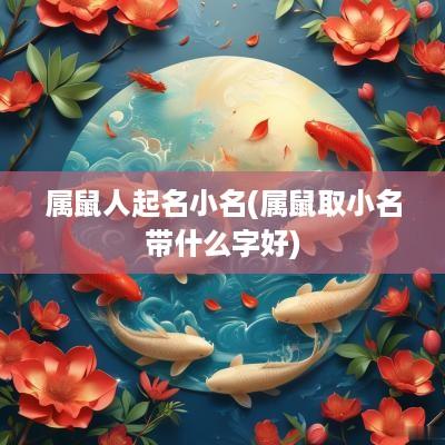 属鼠人起名小名(属鼠取小名带什么字好)