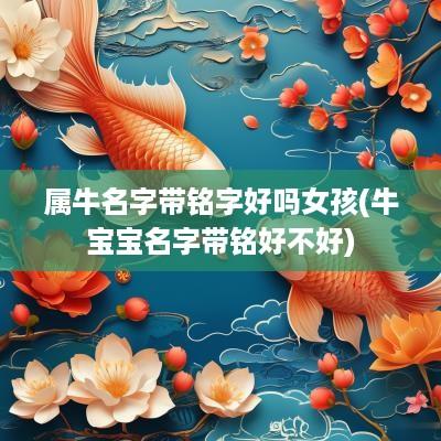 属牛名字带铭字好吗女孩(牛宝宝名字带铭好不好)