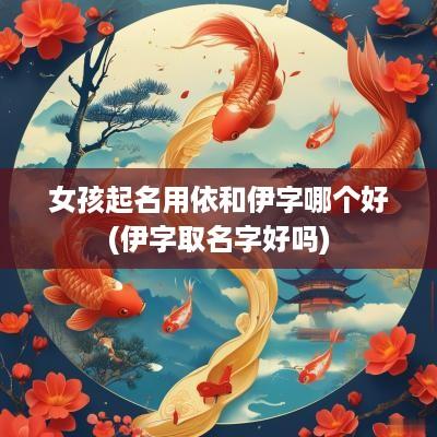 女孩起名用依和伊字哪个好(伊字取名字好吗)