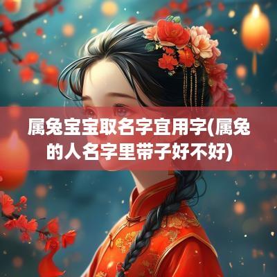 属兔宝宝取名字宜用字(属兔的人名字里带子好不好)