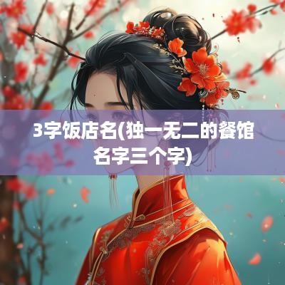 3字饭店名(独一无二的餐馆名字三个字)