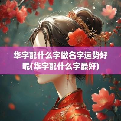 华字配什么字做名字运势好呢(华字配什么字最好)