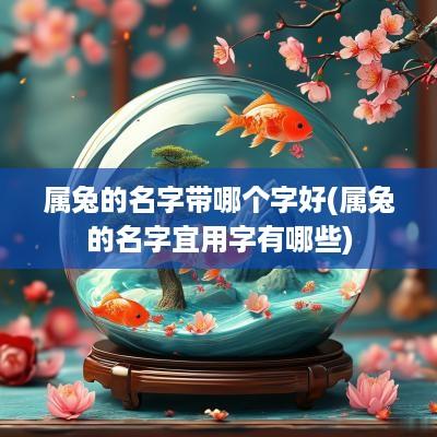 属兔的名字带哪个字好(属兔的名字宜用字有哪些)
