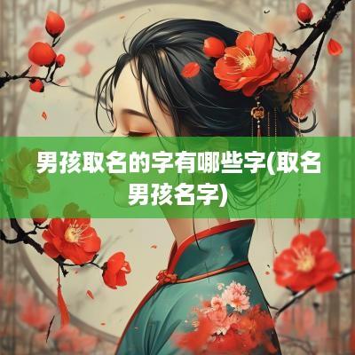 男孩取名的字有哪些字(取名男孩名字)