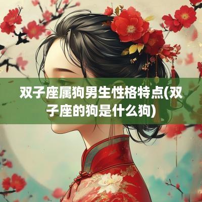 双子座属狗男生性格特点(双子座的狗是什么狗)