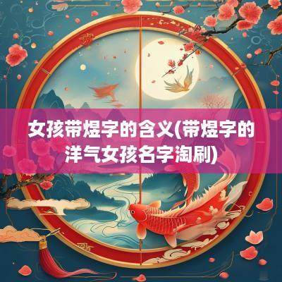 女孩带煜字的含义(带煜字的洋气女孩名字淘刷)