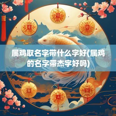 属鸡取名字带什么字好(属鸡的名字带杰字好吗)