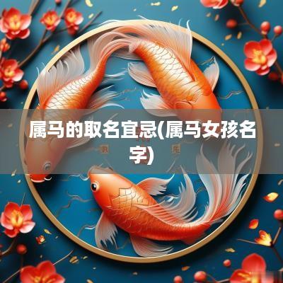 属马的取名宜忌(属马女孩名字)