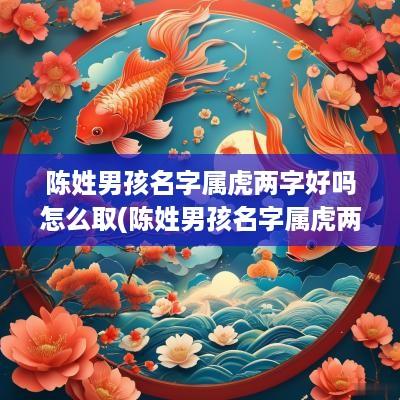 陈姓男孩名字属虎两字好吗怎么取(陈姓男孩名字属虎两字好吗好听吗)