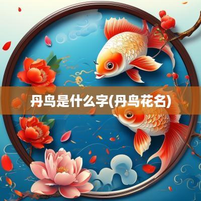 丹鸟是什么字(丹鸟花名)