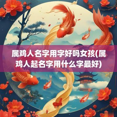 属鸡人名字用字好吗女孩(属鸡人起名字用什么字最好)