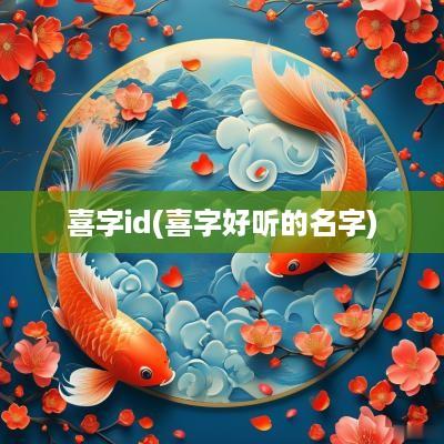喜字id(喜字好听的名字)