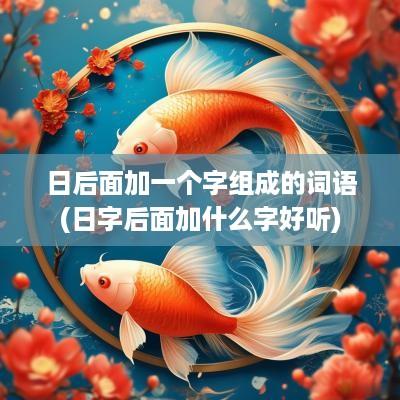 日后面加一个字组成的词语(日字后面加什么字好听)