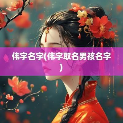 伟字名字(伟字取名男孩名字)