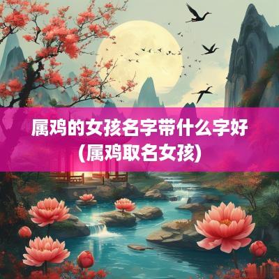 属鸡的女孩名字带什么字好(属鸡取名女孩)