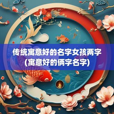 传统寓意好的名字女孩两字(寓意好的俩字名字)