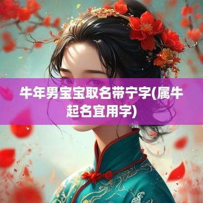 蛇年男宝宝取名带宁字(属牛起名宜用字)