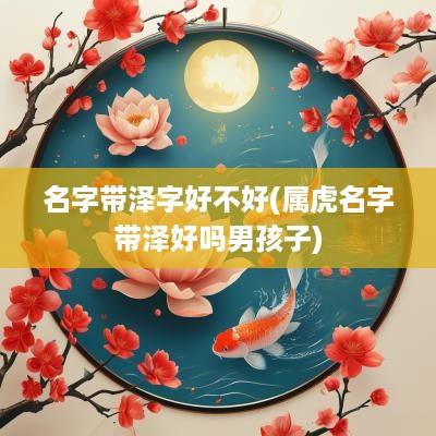 名字带泽字好不好(属虎名字带泽好吗男孩子)