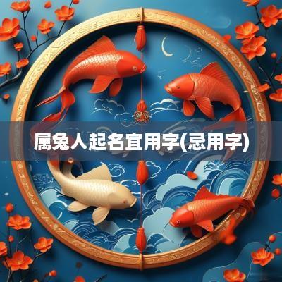 属兔人起名宜用字(忌用字)