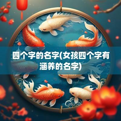 四个字的名字(女孩四个字有涵养的名字)