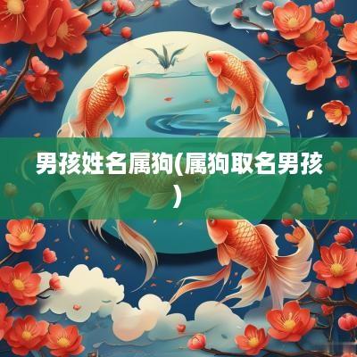 男孩姓名属狗(属狗取名男孩)