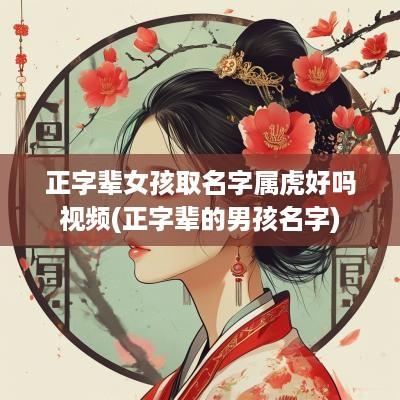 正字辈女孩取名字属虎好吗视频(正字辈的男孩名字)