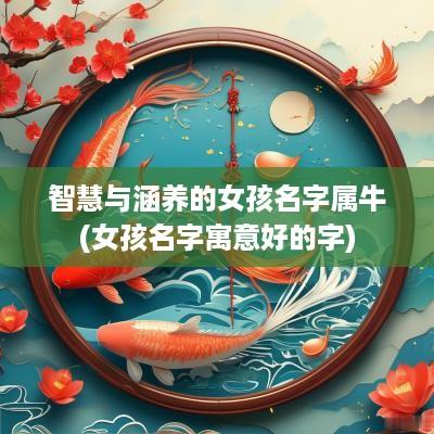 智慧与涵养的女孩名字属牛(女孩名字寓意好的字)