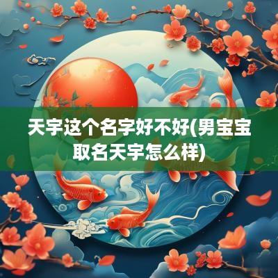 天宇这个名字好不好(男宝宝取名天宇怎么样)