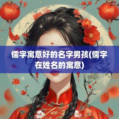 儒字寓意好的名字男孩(儒字在姓名的寓意)