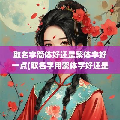 取名字简体好还是繁体字好一点(取名字用繁体字好还是不用好)