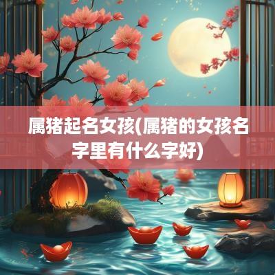 属猪起名女孩(属猪的女孩名字里有什么字好)